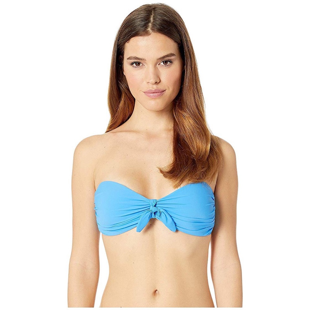 Kate Spade Riviera Blue bandeau bikini top NWT
